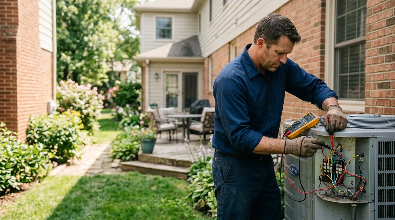 HVAC technician working near Gillett, WI